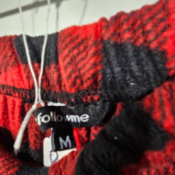 FollowMe - MEN’S Plaid Flannel Pajama Bottoms Size M (Missing drawstring) (82) - Picture 5 of 7